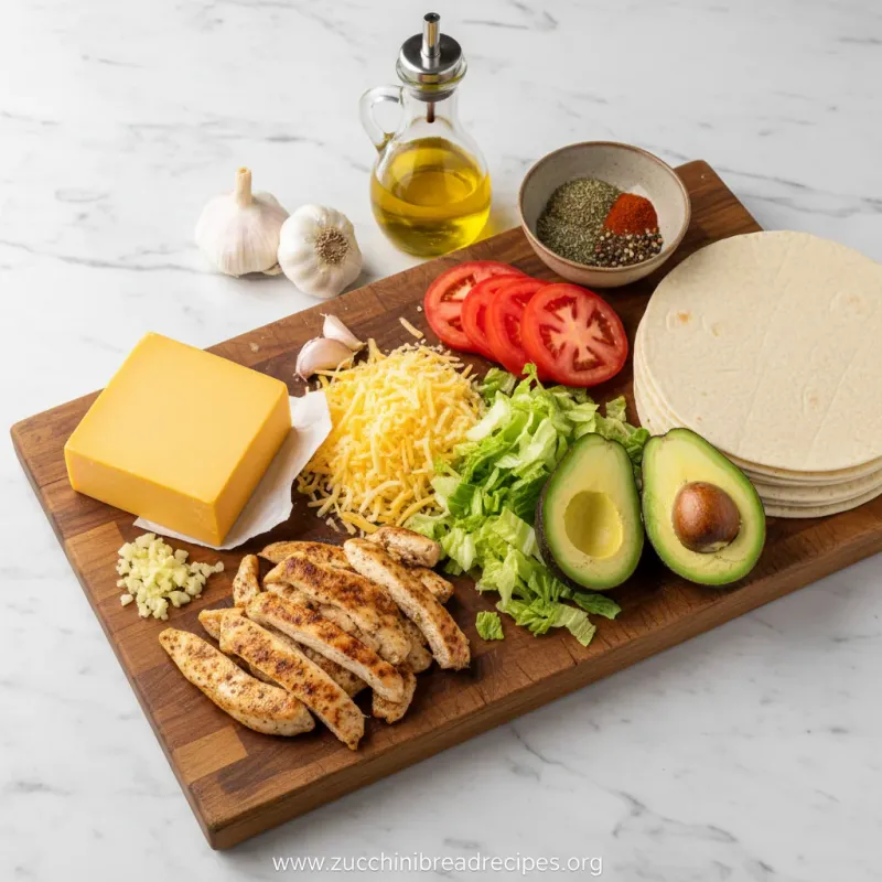 Cheesy Garlic Chicken Wraps - Quick Low Carb Delight – photo