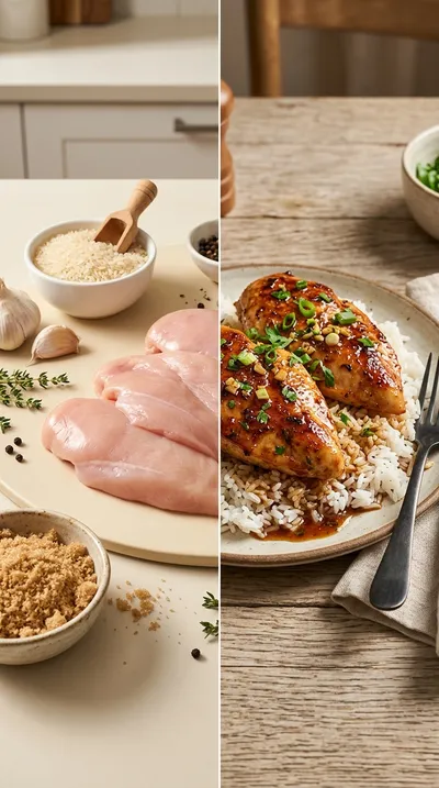 Brown Sugar Garlic Chicken Breasts - ready to serve