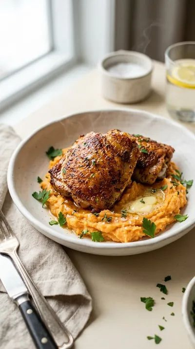 Super Crispy Air Fryer Chicken Thighs