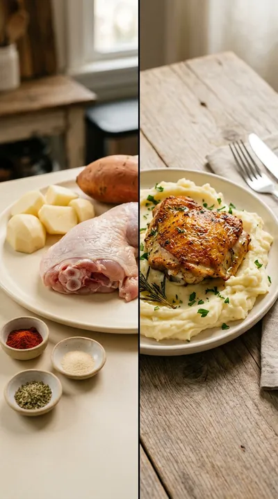 Oven Baked Chicken Thighs Recipe - ready to serve