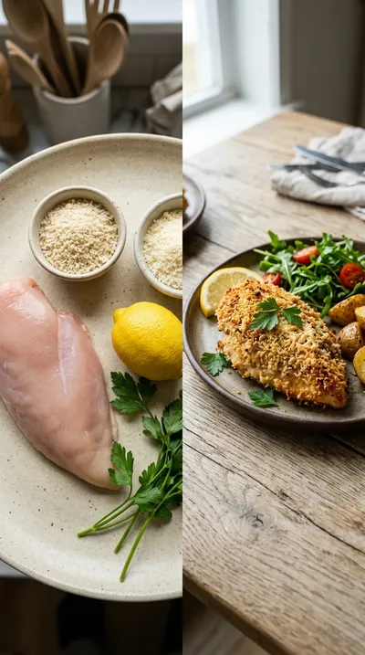 Parmesan Crusted Chicken Recipe - ready to serve