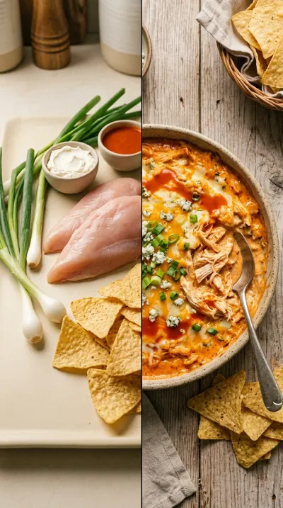 Buffalo Chicken Dip Crock Pot Recipe - ready to serve