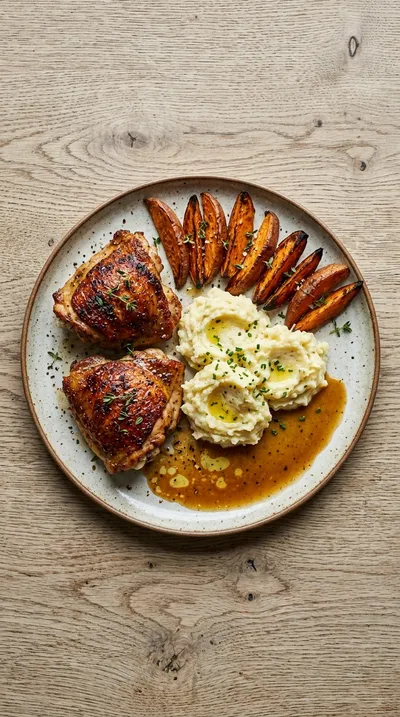 Oven Baked Chicken Thighs Recipe - ingredients preparation