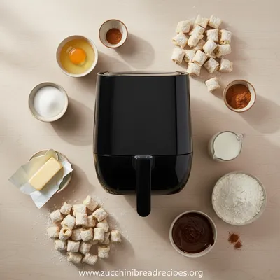 Fluffy Air Fryer Churro Bites - cooking process