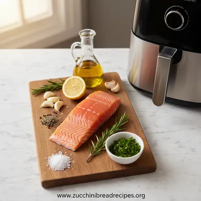 Air Fryer Salmon – Simple Healthy Recipe - cooking process