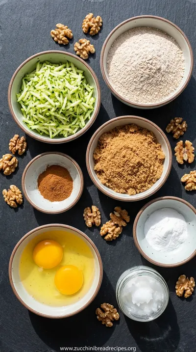 Air Fryer Zucchini Bread: Healthy Quick Recipe - ingredients preparation