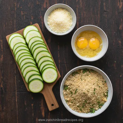 Crispy Air Fryer Zucchini Parmesan Bites - cooking process