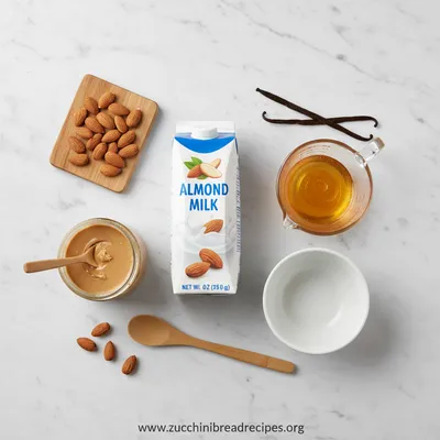 Almond Milk Ice Cream Recipe - ingredients preparation