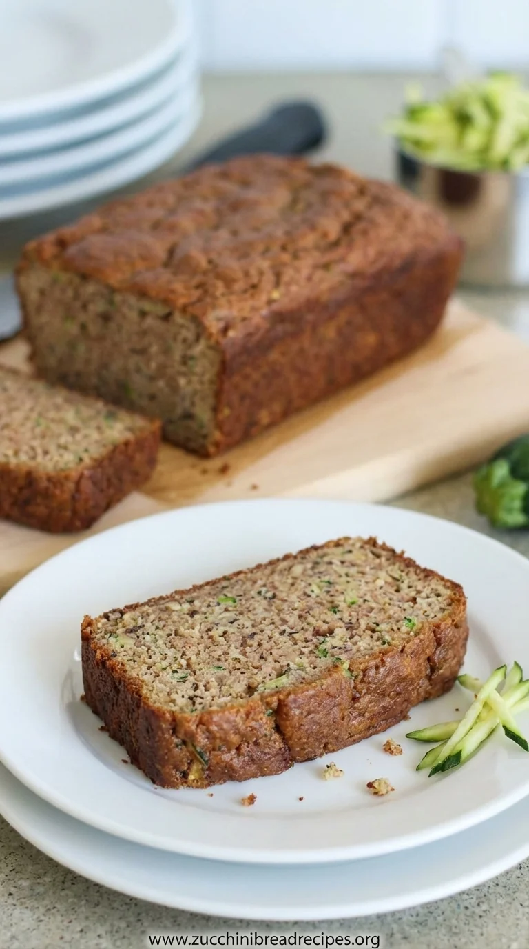 Almond Flour Zucchini Bread: Healthy Low Carb Recipe - ready to serve