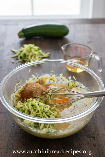 Apple Zucchini Bread Recipe - cooking process