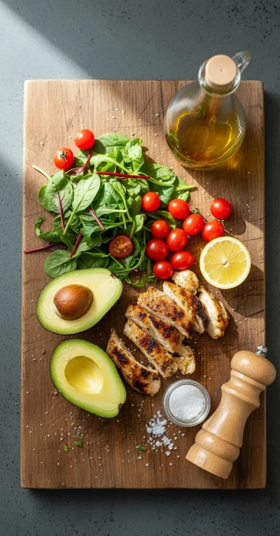 Avocado Chicken Salad - Healthy Quick Recipe - cooking process