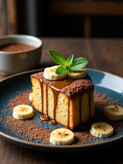 Moist Banana Coffee Cake Recipe - cooking process