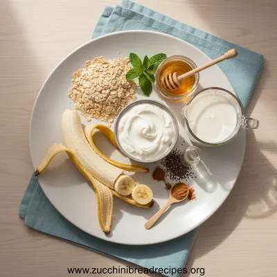 Banana Cream Pie Overnight Oats – Healthy Breakfast - cooking process
