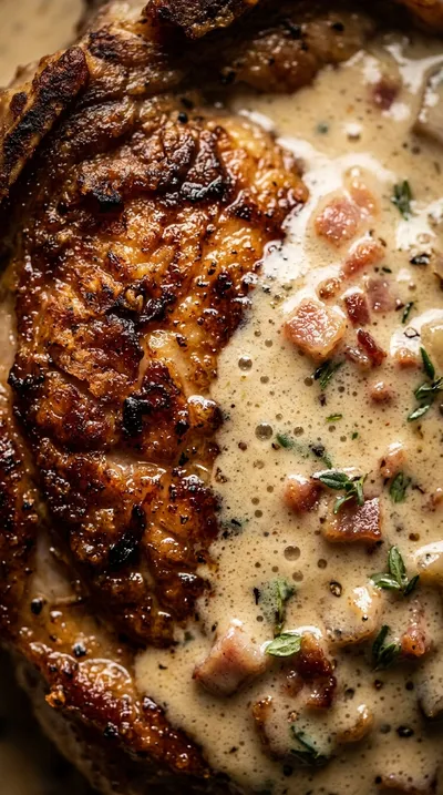 Chicken Thighs with Turkey Bacon Mushroom Thyme Sauce - ingredients preparation