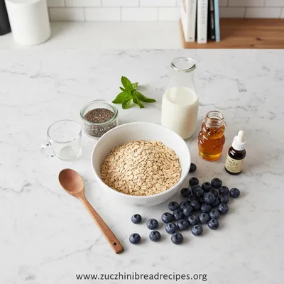 Blueberry Overnight Oats Recipe - cooking process