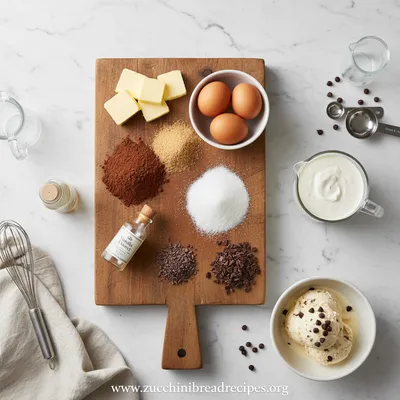 Brownie Ice Cream Cake - cooking process