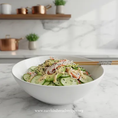 Easy California Roll Cucumber Salad