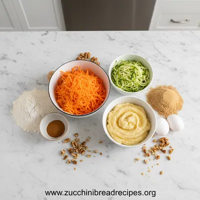 Carrot Cake Zucchini Banana Bread Recipe - cooking process
