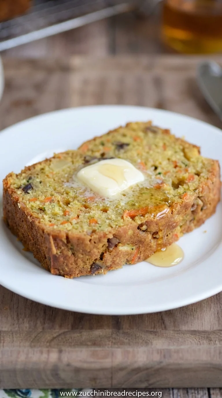 Carrot Apple Zucchini Bread Recipe - Homemade & Healthy - ready to serve