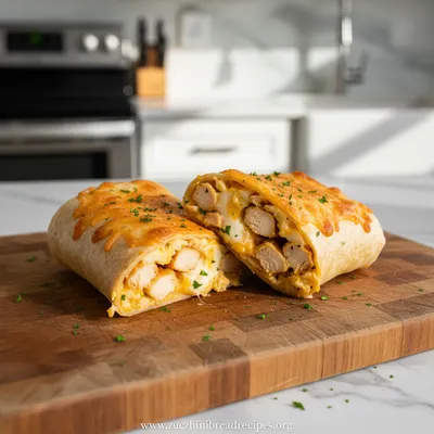 Cheesy Garlic Chicken Wraps - Quick Low Carb Delight