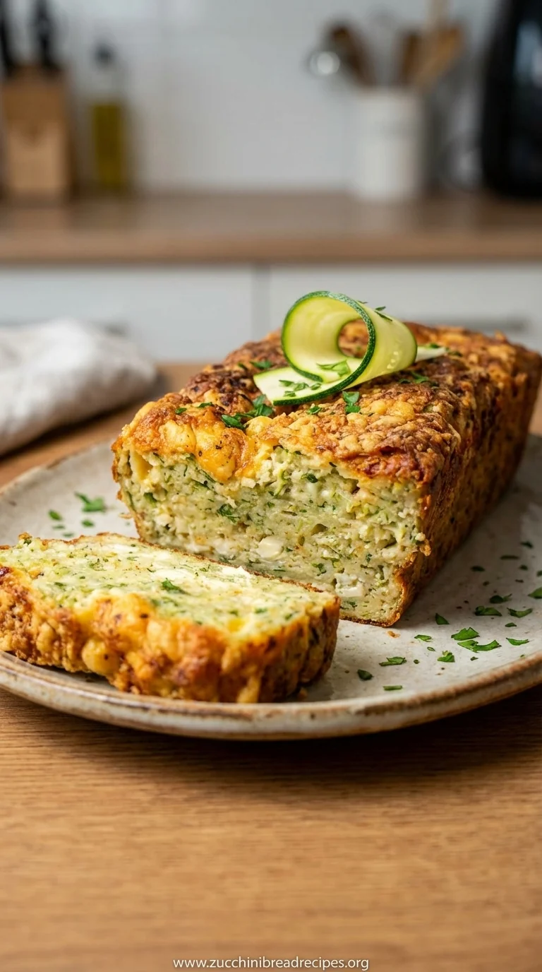 One Bowl Cheesy Zucchini Bread Recipe - ready to serve