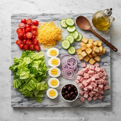 Easy Classic Chef Salad - cooking process