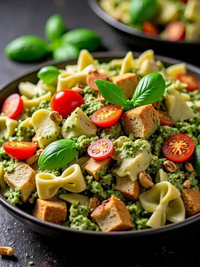 Easy Chicken Pesto Pasta Salad
