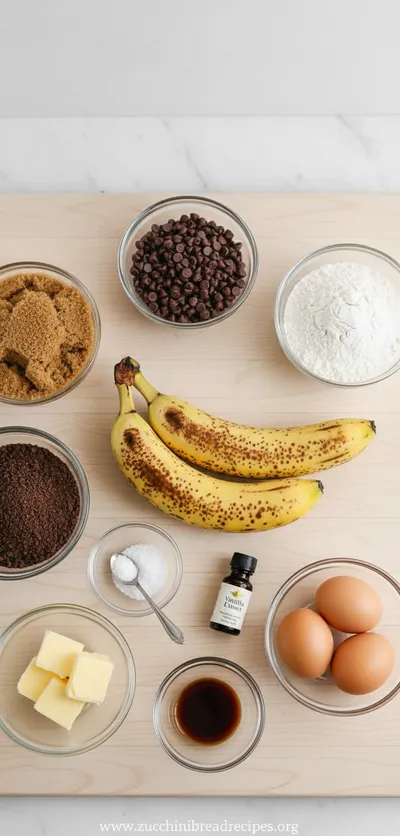 Moist Chocolate Chip Banana Bread - cooking process