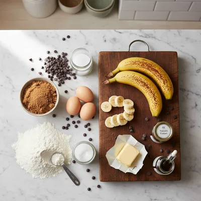 Chocolate Chip Banana Bread Recipe - cooking process