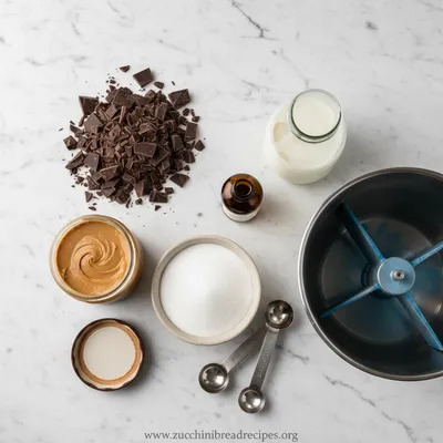 Chocolate Peanut Butter Ice Cream - cooking process