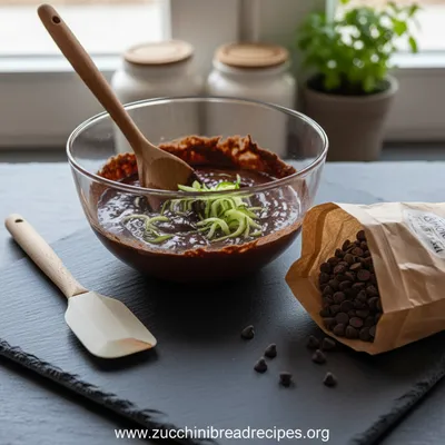 Chocolate Zucchini Bread Recipe - ingredients preparation