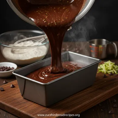 Chocolate Zucchini Loaf Cake Recipe - cooking process