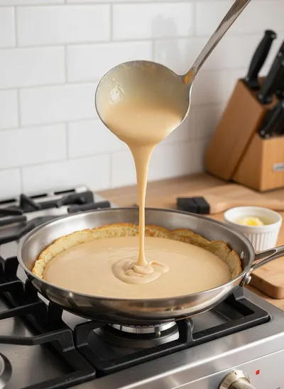 Cinnamon Roll Protein Crepes - ingredients preparation