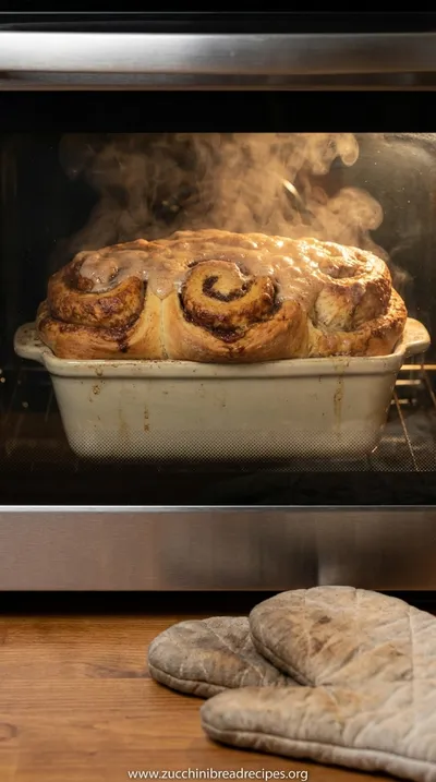 Cinnamon Roll Zucchini Bread Recipe - cooking process