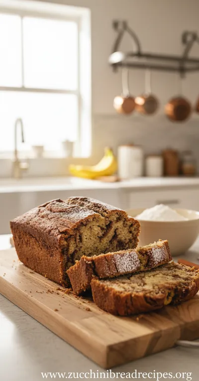 Cinnamon Swirled Banana Bread