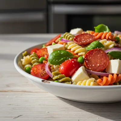 Classic Pasta Salad for a Crowd