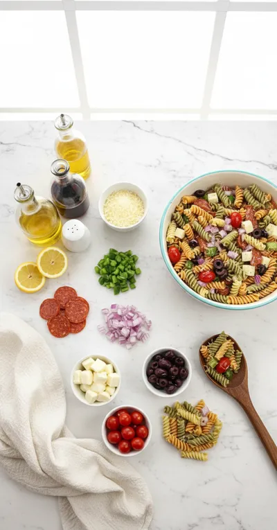 Classic Pasta Salad for a Crowd - cooking process