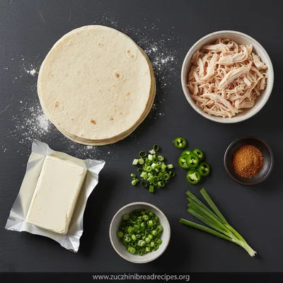 Cream Cheese Tortilla Bites: Easy Party Appetizer - ingredients preparation