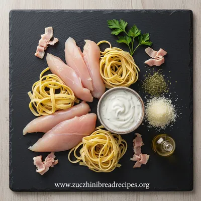 Creamy Chicken Turkey Ranch Pasta - cooking process