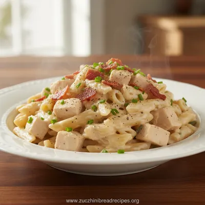 Creamy Chicken Turkey Ranch Pasta