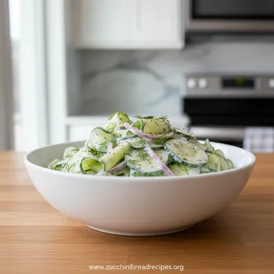 Creamy Cucumber Salad Recipe