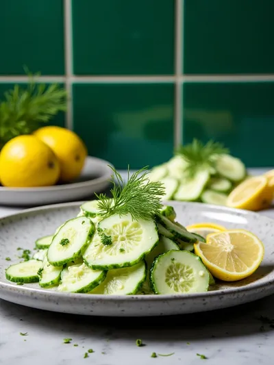Creamy Cucumber Salad – Quick Healthy Recipe - ready to serve