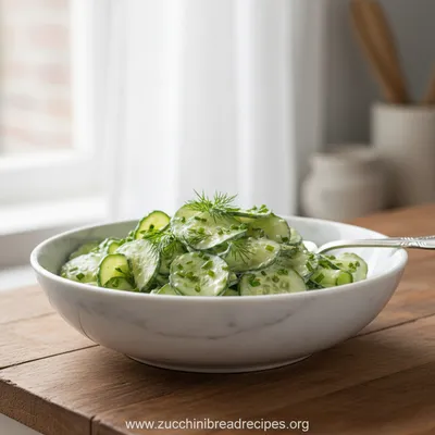Creamy German Cucumber Salad Recipe