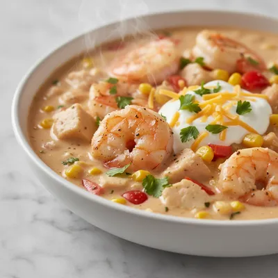 Creamy Seafood and Shrimp Chili – Easy Quick Recipe
