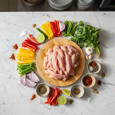 Easy Crockpot Chicken Fajitas - cooking process