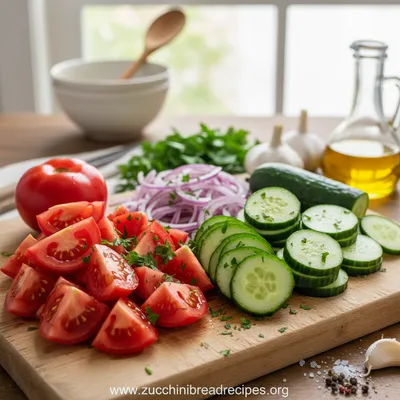Cucumber and Tomato Salad – Fresh, Easy Recipe - cooking process