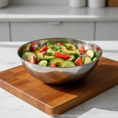 Cucumber Tomato Avocado Salad – Fresh Healthy Meal