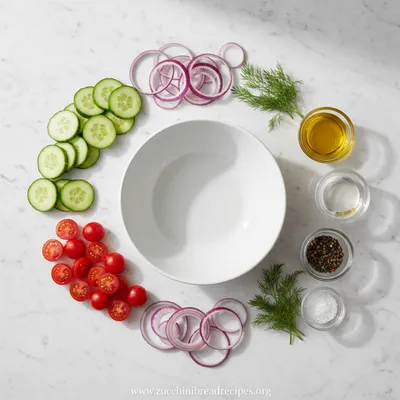 Cucumber Tomato Salad Recipe - cooking process