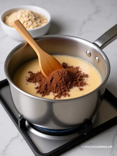 Dark Chocolate Raspberry Overnight Oats - ingredients preparation