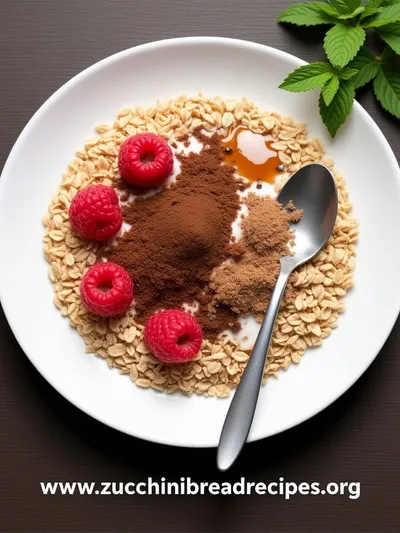 Dark Chocolate Raspberry Overnight Oats - cooking process